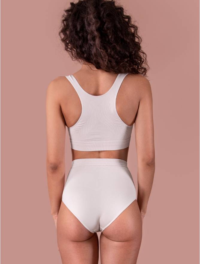 Luigi di Focenza SLIP DONNA CONTENITIVO MIDI BIANCO