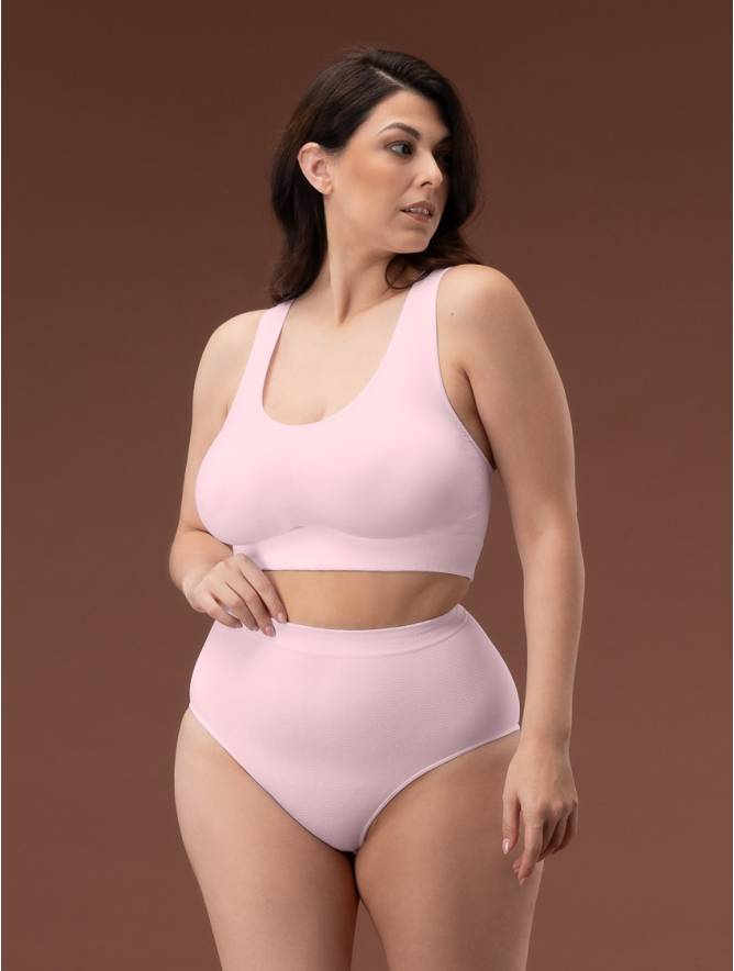 Luigi Di Focenza SLIP DONNA CONTENITIVO MIDI CIPRIA