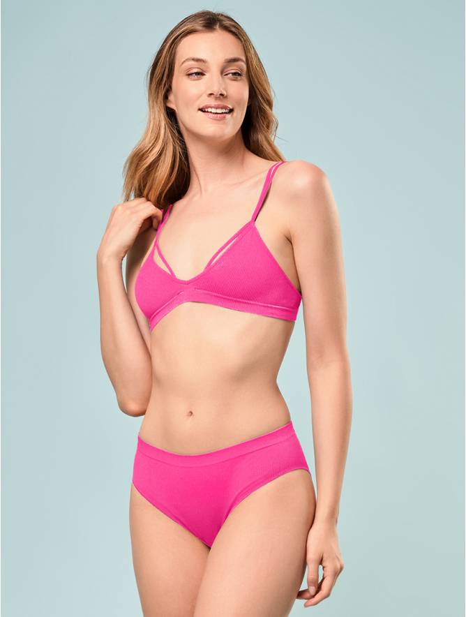 Luigi Di Focenza SLIP DONNA V. ALTA COSTINA RIB BUBBLE FLUO'