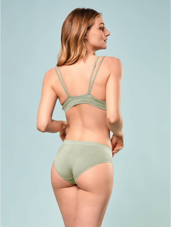 Luigi Di Focenza SLIP DONNA V. ALTA COSTINA RIB MENTA