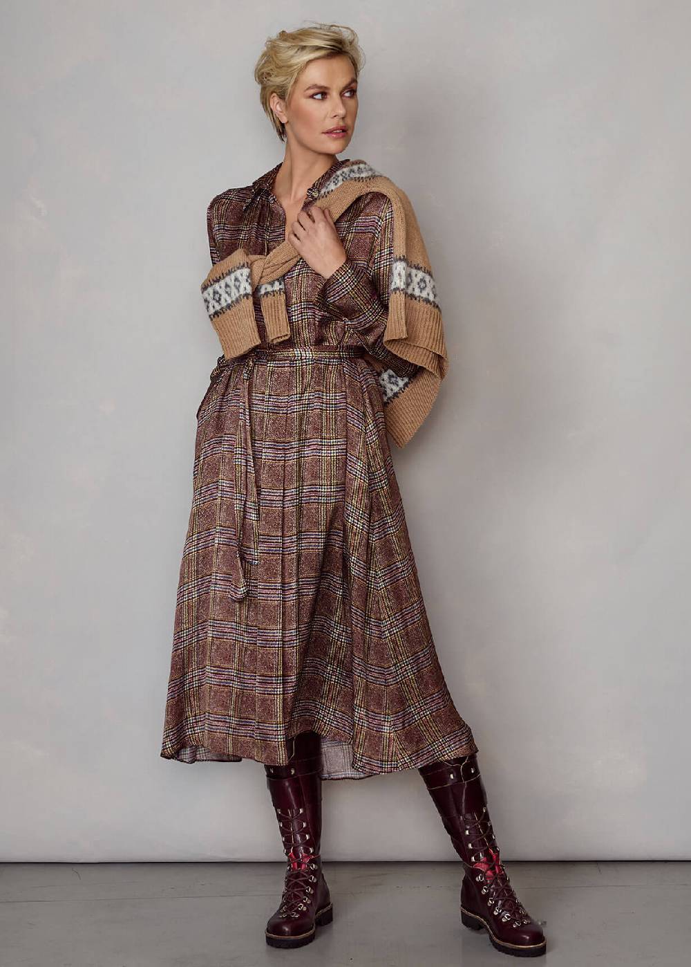 Luis Trenker Abito con stampa Principe di Galles Lueloisa