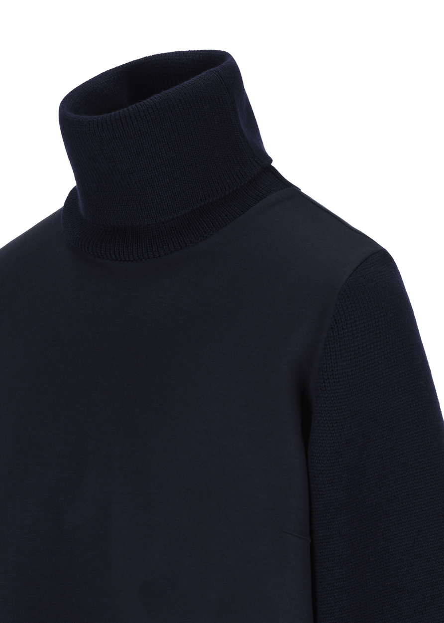 Luis Trenker Abito In Jersey Con Collo Alto Modello Ludaria