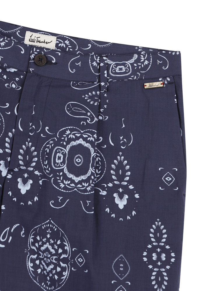 Luis Trenker Bermuda Con Stampa Bandana Modello Lubartl