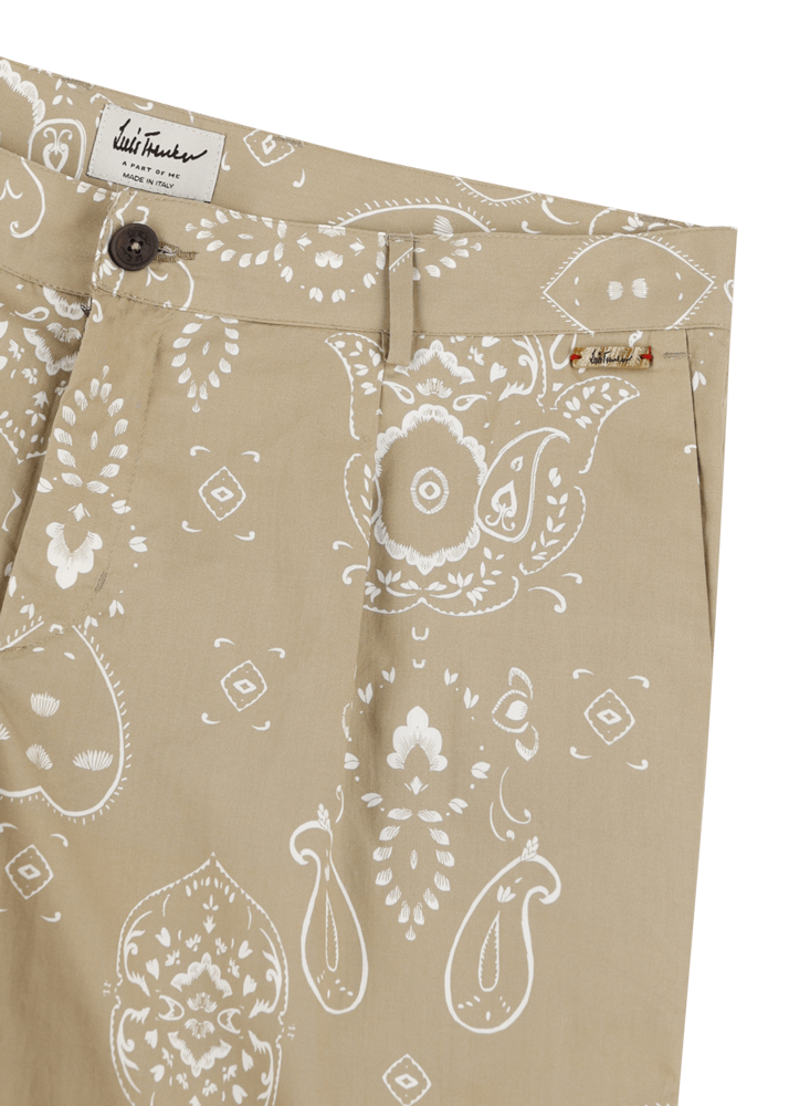 Luis Trenker Bermuda Con Stampa Bandana Modello Lubartl