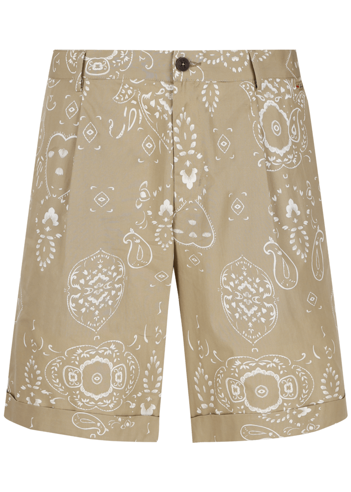 Luis Trenker Bermuda con stampa bandana modello Lubartl