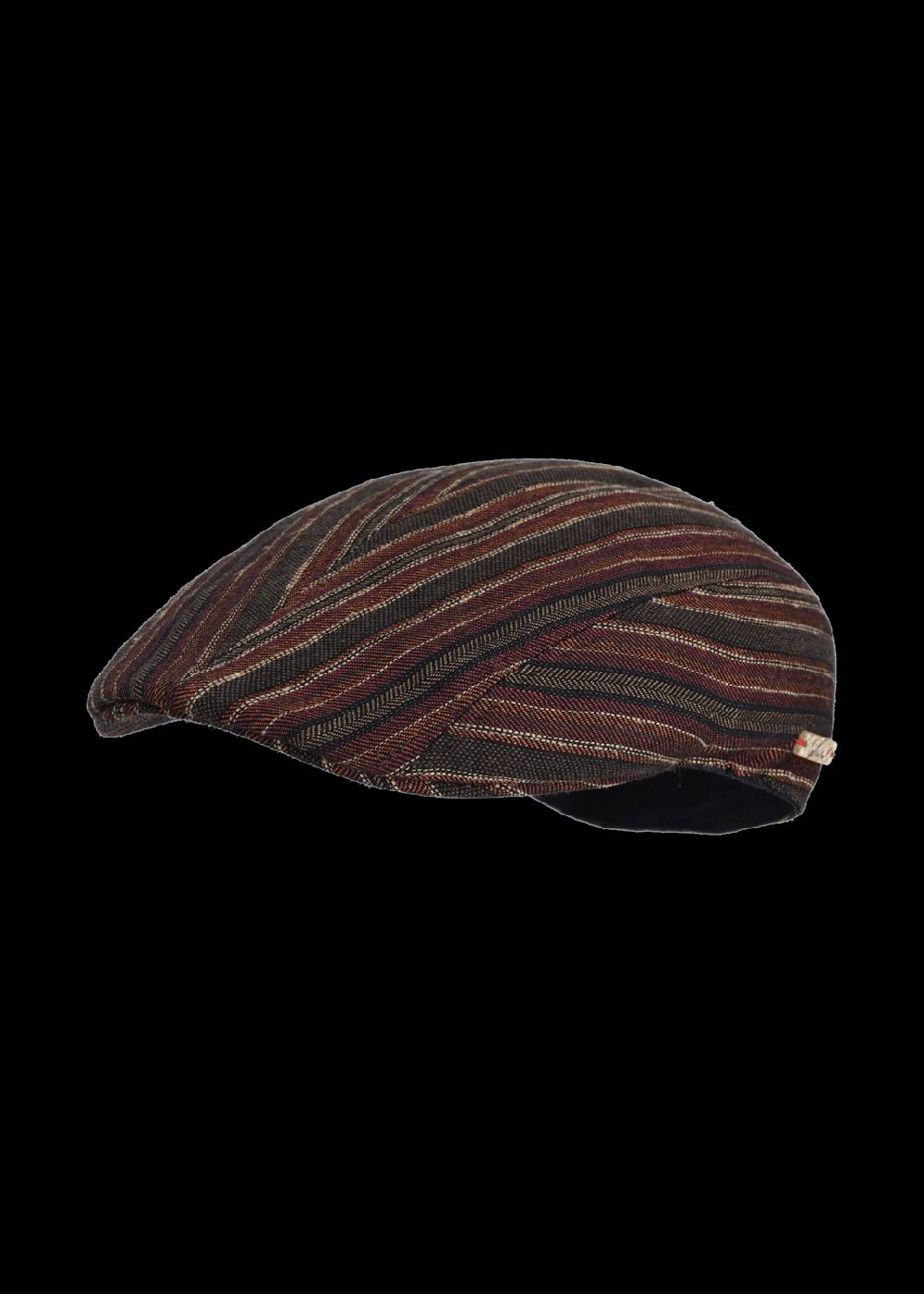 Luis Trenker Berretto a visiera con motivo a righe modello Luondis