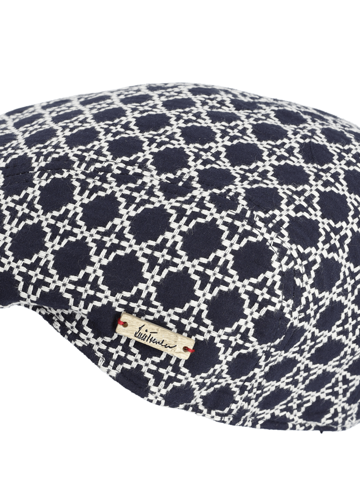 Luis Trenker Berretto A Visiera In Cotone Jacquard Modello Luondis