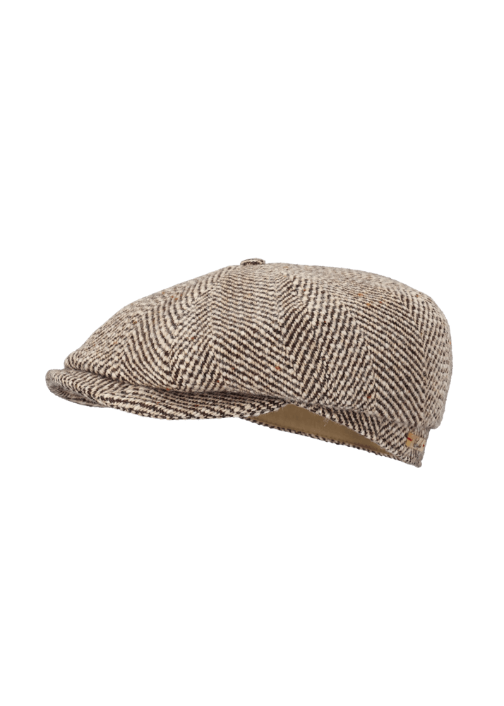 Luis Trenker Berretto con visiera e motivo a spina di pesce Luondis