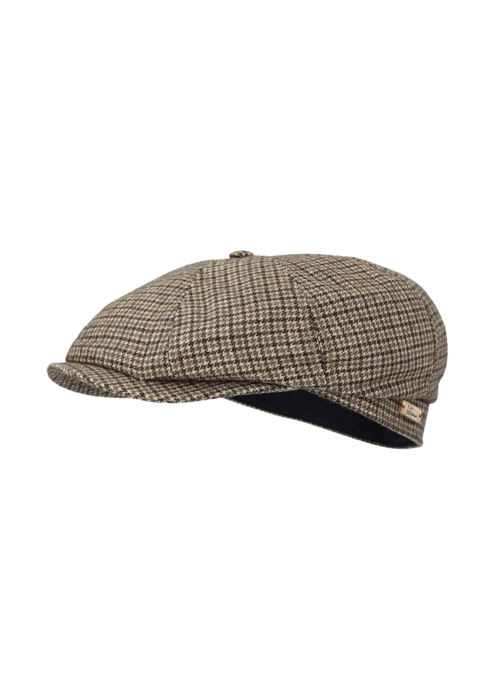 Luis Trenker Berretto Con Visiera E Motivo Pied-de-poule Luondis