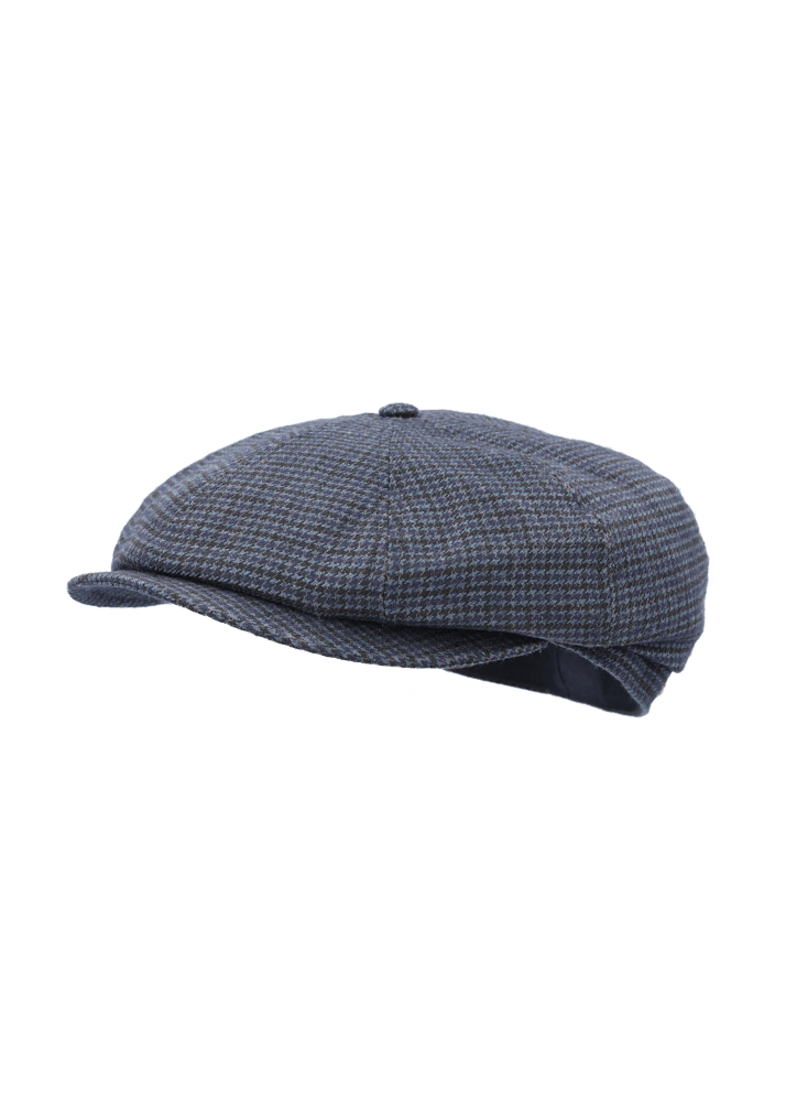 Luis Trenker Berretto con visiera e motivo pied-de-poule Luondis