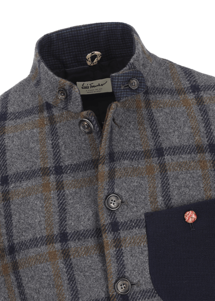 Luis Trenker Blazer A Quadri In Misto Lana Lusandro