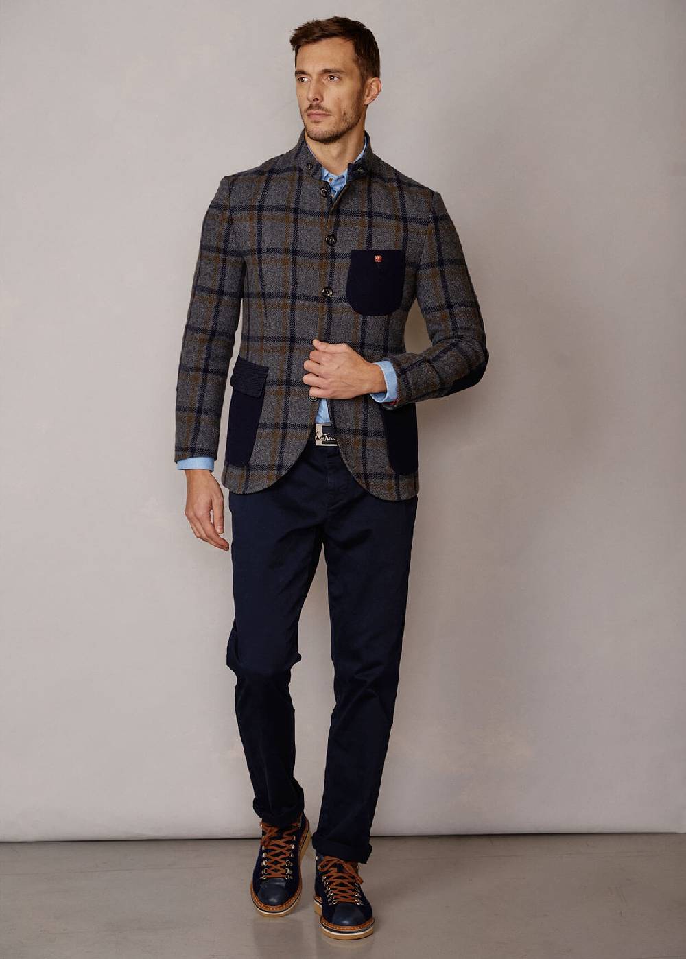 Luis Trenker Blazer a quadri in misto lana Lusandro