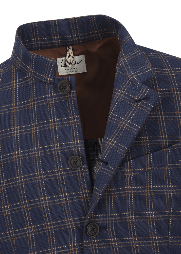 Luis Trenker Blazer Con Motivo A Quadri Modello Lusandretto