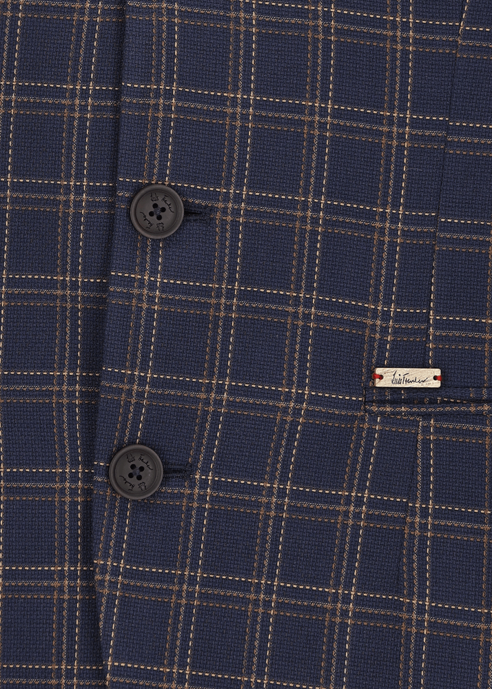 Luis Trenker Blazer Con Motivo A Quadri Modello Lusandretto