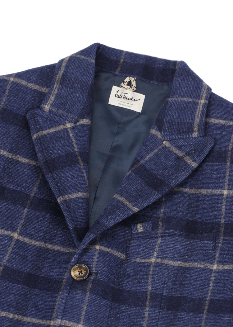 Luis Trenker Blazer Con Motivo A Quadri Modello Lustefan