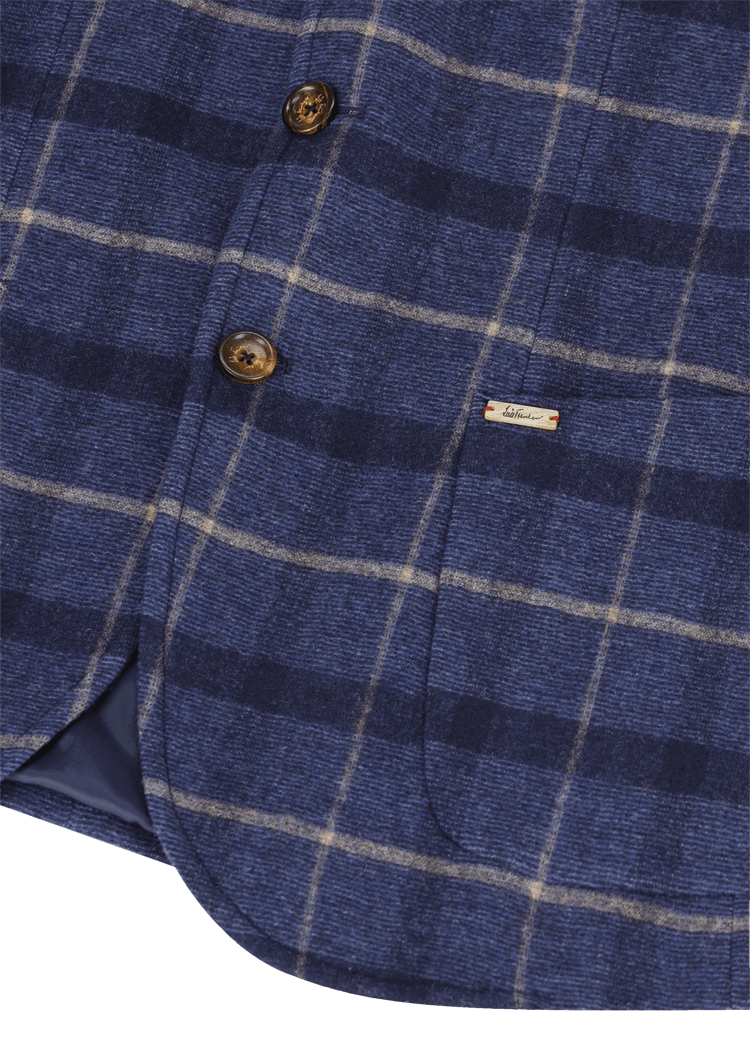 Luis Trenker Blazer Con Motivo A Quadri Modello Lustefan