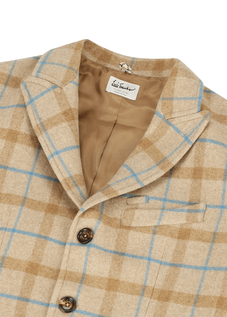 Luis Trenker Blazer Con Motivo A Quadri Modello Lustefan