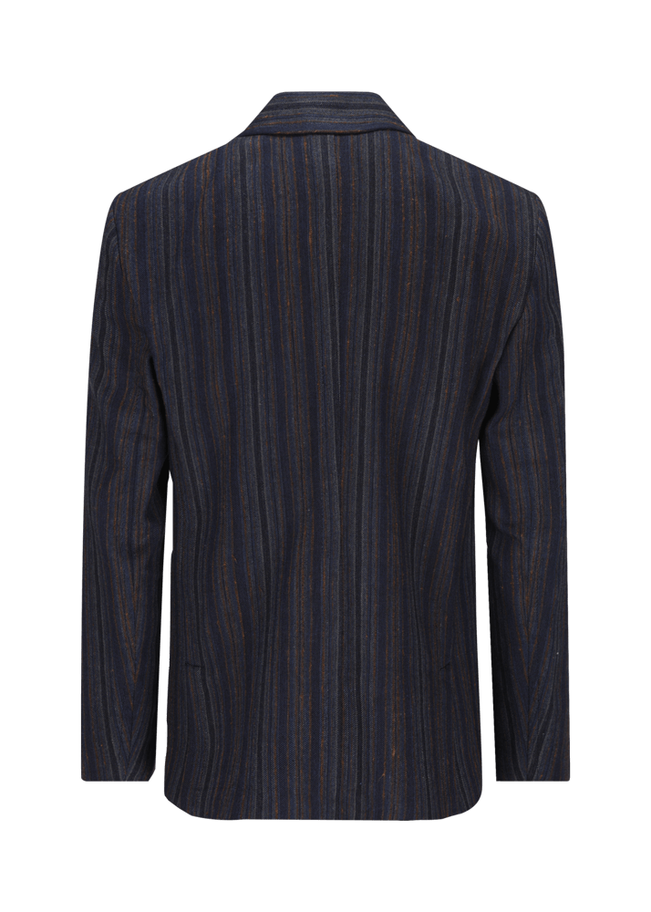 Luis Trenker Blazer Con Motivo A Righe Modello Lustefan
