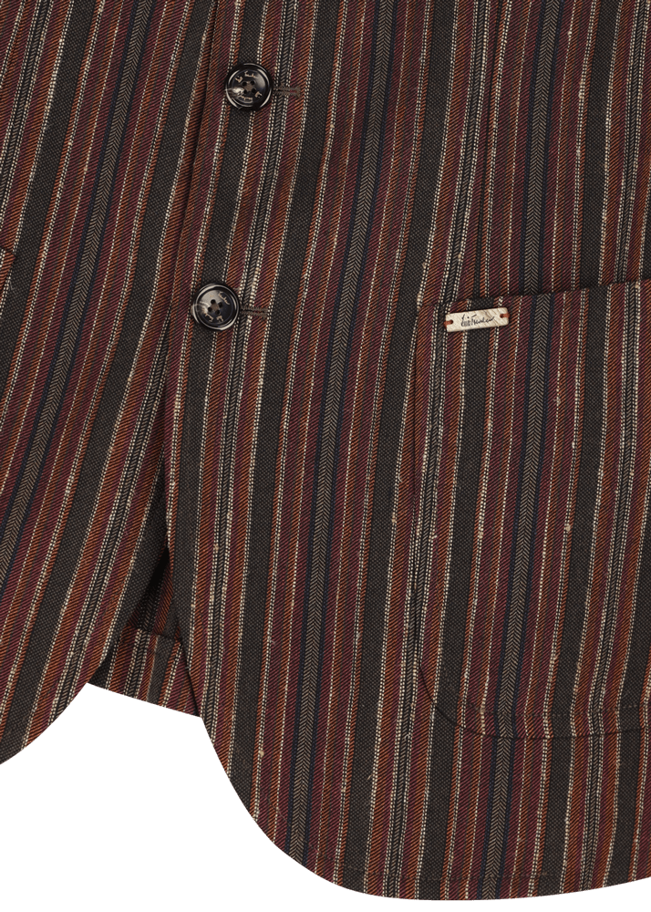 Luis Trenker Blazer Con Motivo A Righe Modello Lustefan