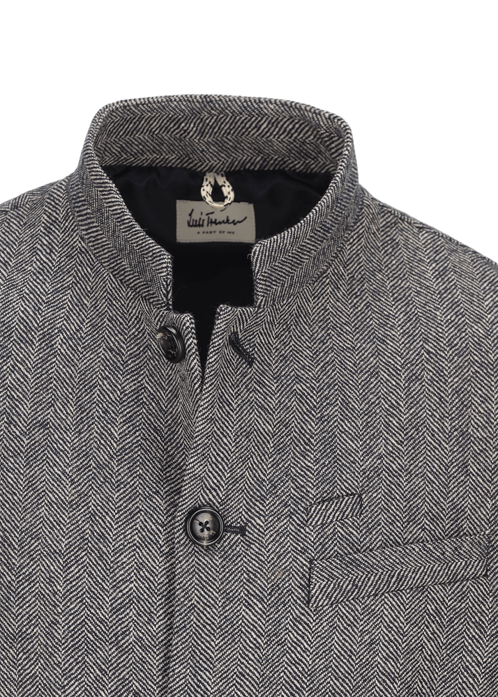 Luis Trenker Blazer Con Motivo A Spina Di Pesce Lusandretto