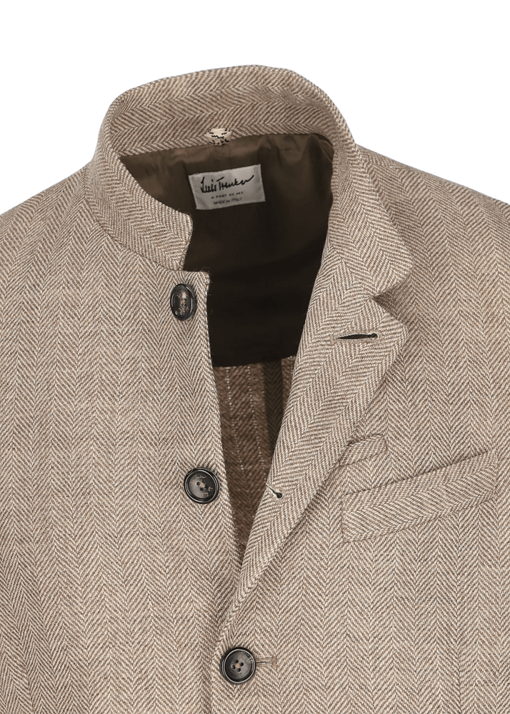 Luis Trenker Blazer Con Motivo A Spina Di Pesce Lusandretto