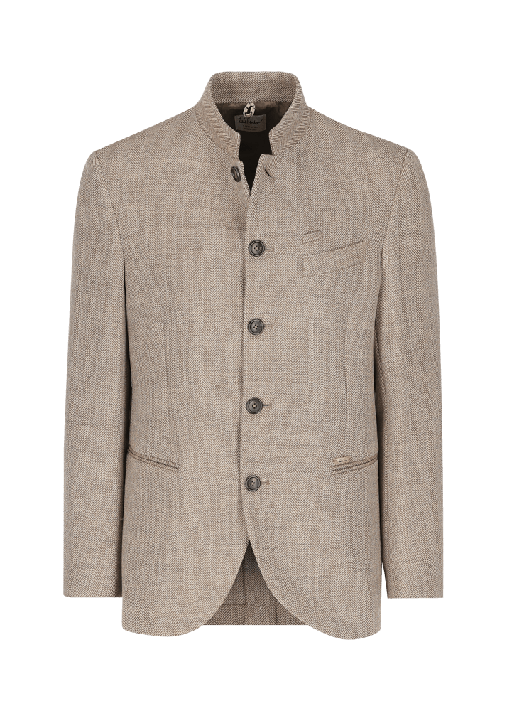 Luis Trenker Blazer con motivo a spina di pesce Lusandretto