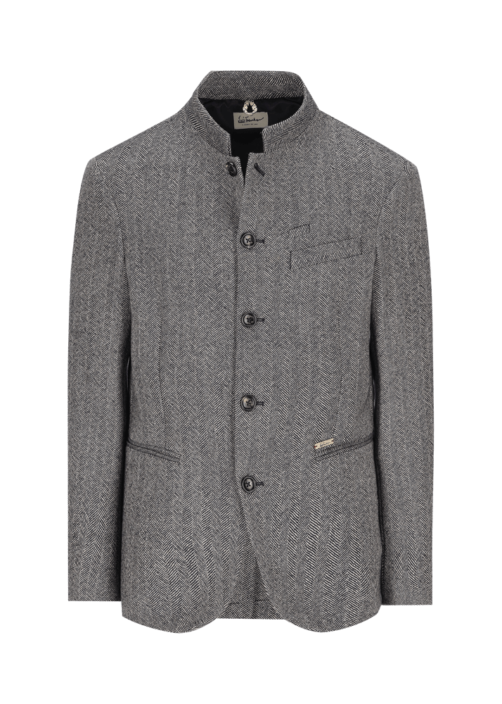 Luis Trenker Blazer con motivo a spina di pesce Lusandretto