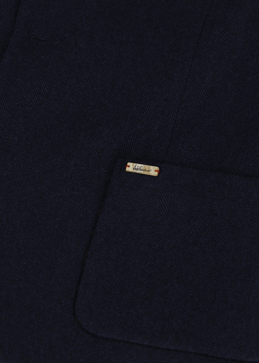 Luis Trenker Blazer Con Motivo A Spina Di Pesce Modello Luigis