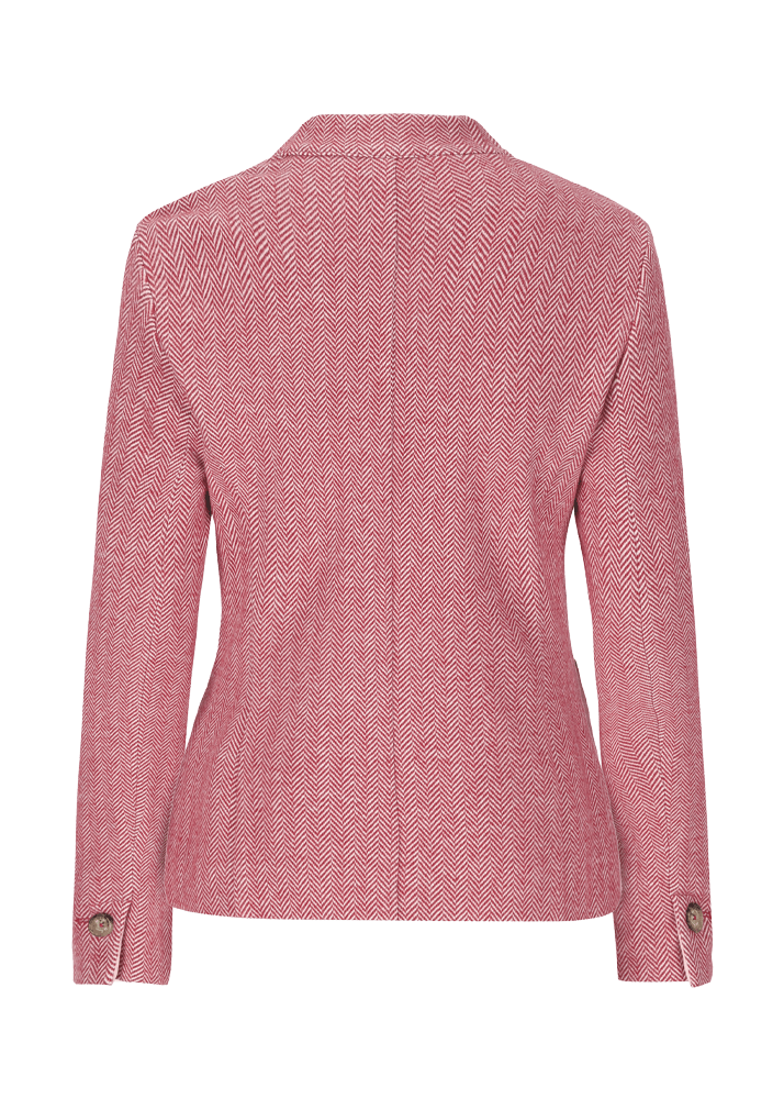 Luis Trenker Blazer Con Motivo A Spina Di Pesce Modello Luranda