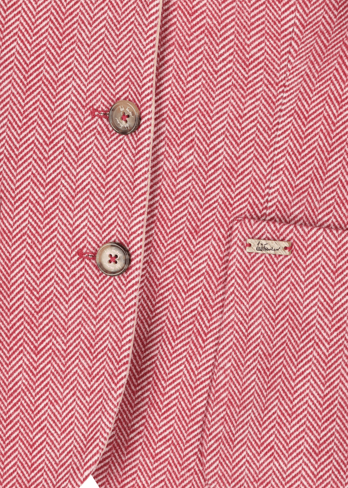 Luis Trenker Blazer Con Motivo A Spina Di Pesce Modello Luranda