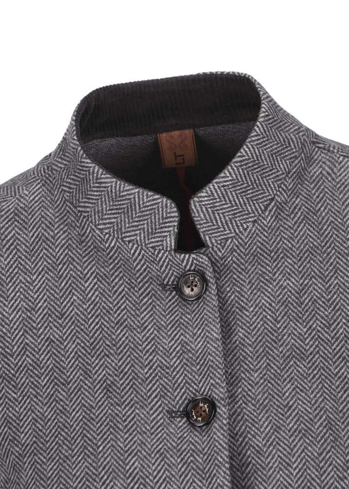 Luis Trenker Blazer Con Motivo A Spina Di Pesce Modello Luranda