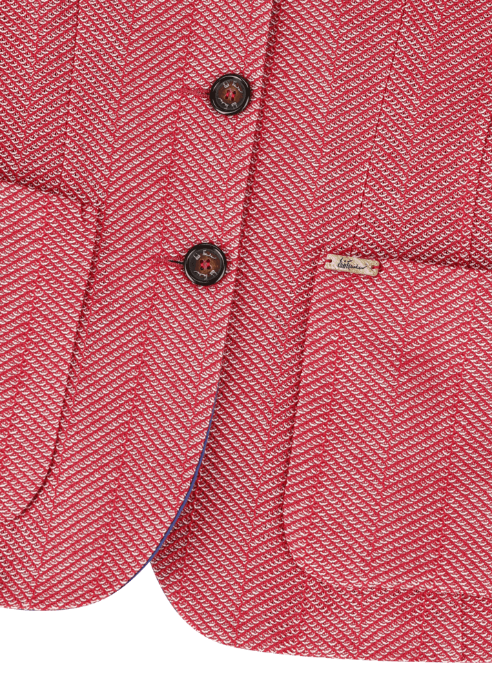 Luis Trenker Blazer Con Motivo A Spina Di Pesce Modello Luranda