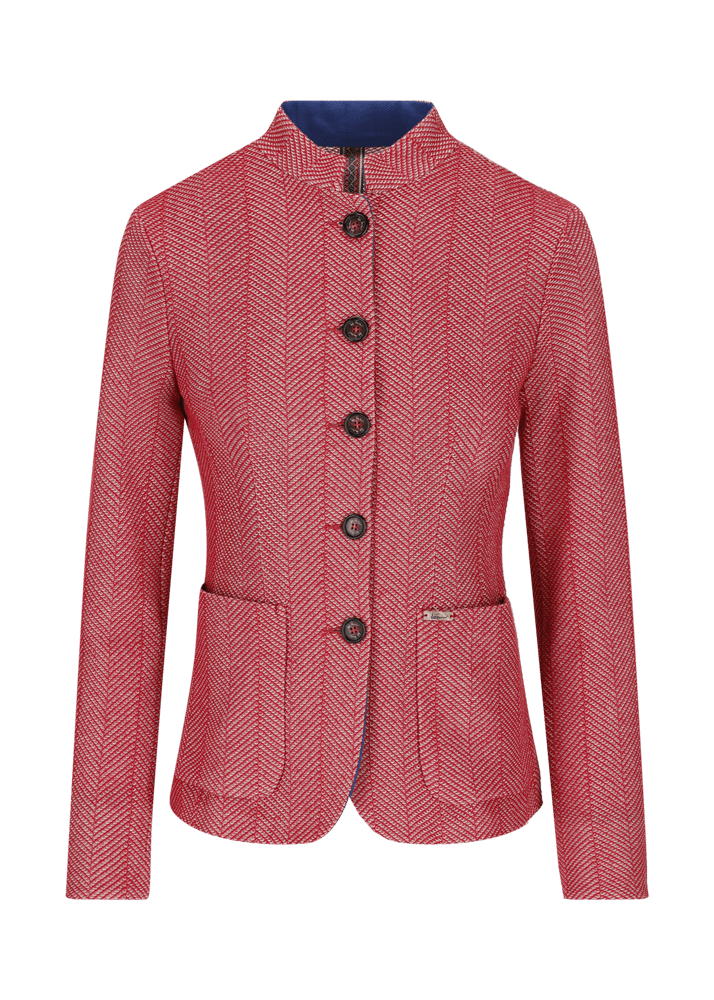 Luis Trenker Blazer con motivo a spina di pesce modello Luranda