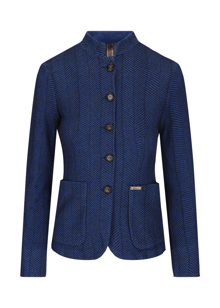 Luis Trenker Blazer Con Motivo A Spina Di Pesce Modello Luranda