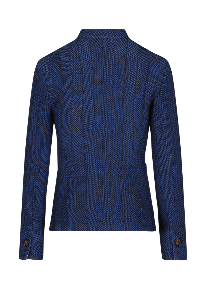 Luis Trenker Blazer Con Motivo A Spina Di Pesce Modello Luranda