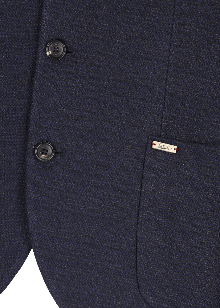 Luis Trenker Blazer Con Motivo A Spina Di Pesce Modello Lusandro