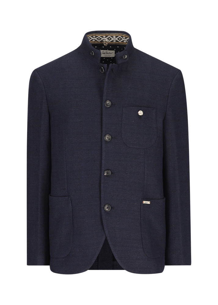 Luis Trenker Blazer con motivo a spina di pesce modello Lusandro