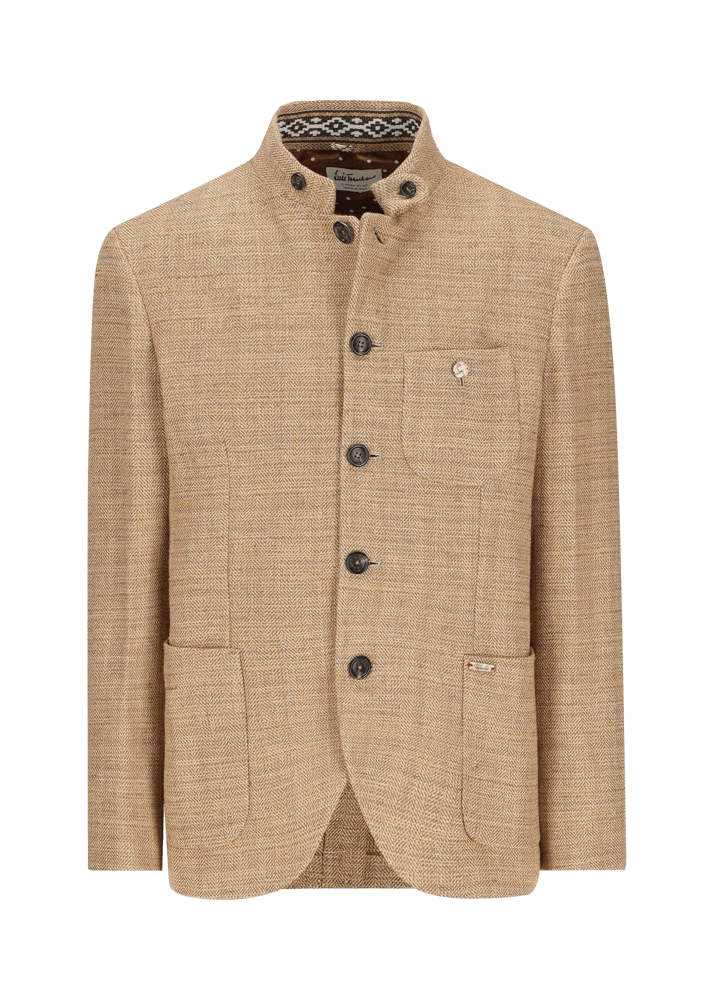 Luis Trenker Blazer con motivo a spina di pesce modello Lusandro