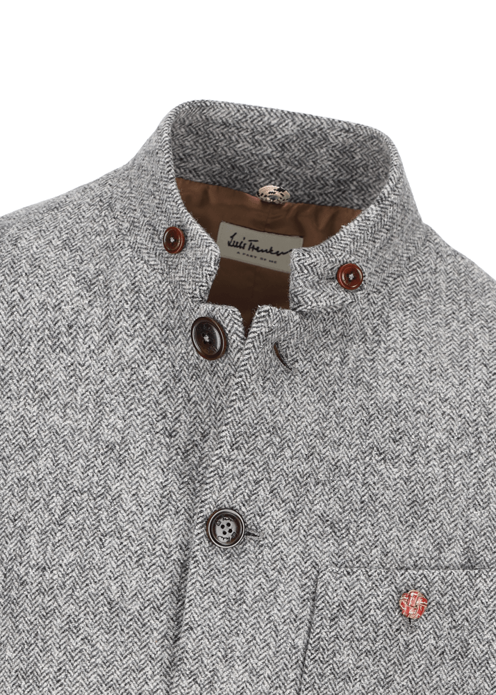 Luis Trenker Blazer Con Motivo A Spina Di Pesce Modello Lusandro