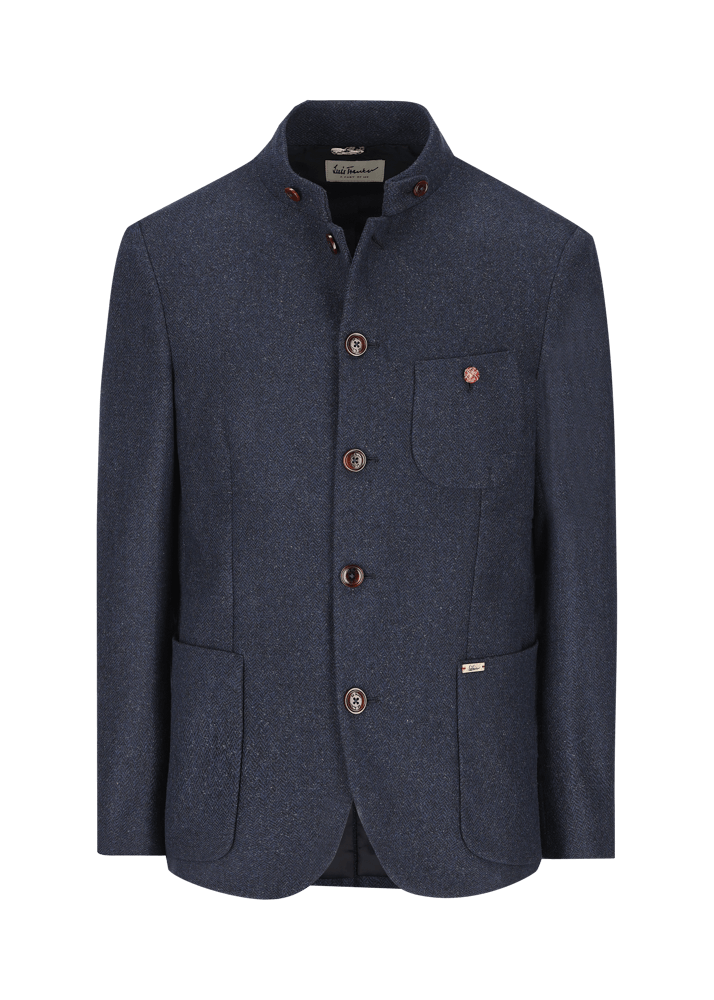 Luis Trenker Blazer con motivo a spina di pesce modello Lusandro