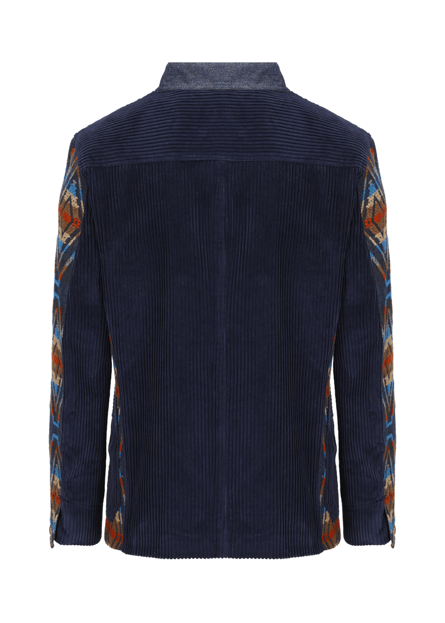 Luis Trenker Blazer Con Motivo Etnico Modello Lugionas