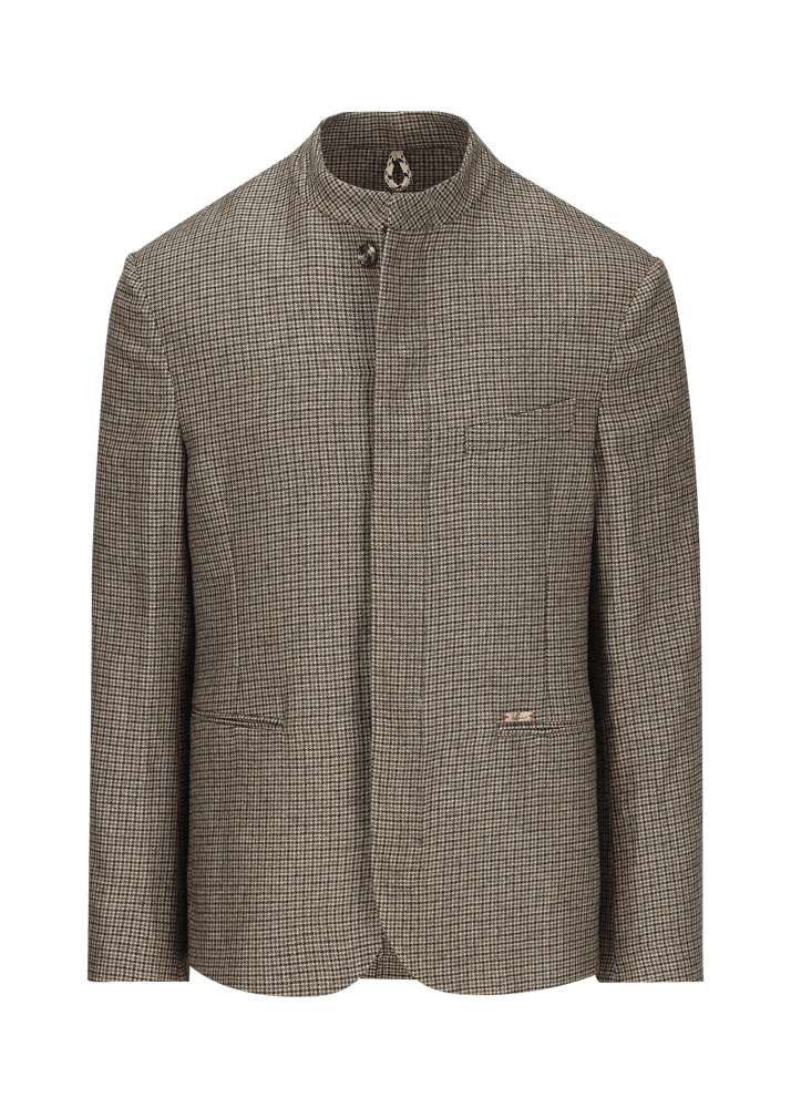 Luis Trenker Blazer Con Motivo Pied-de-poule Lupatrick