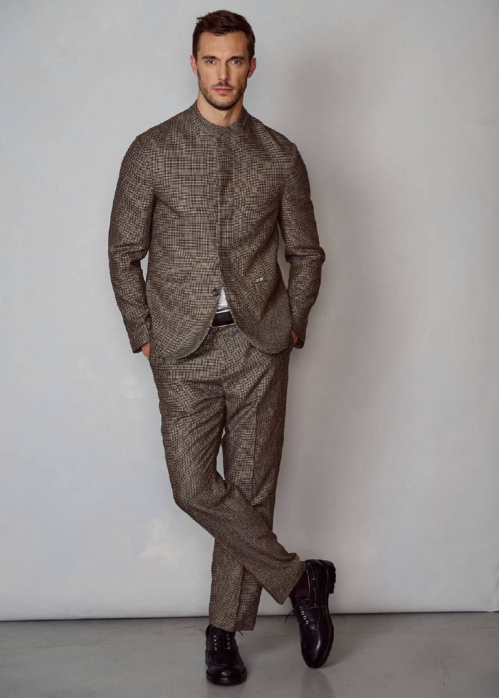 Luis Trenker Blazer con motivo pied-de-poule Lupatrick