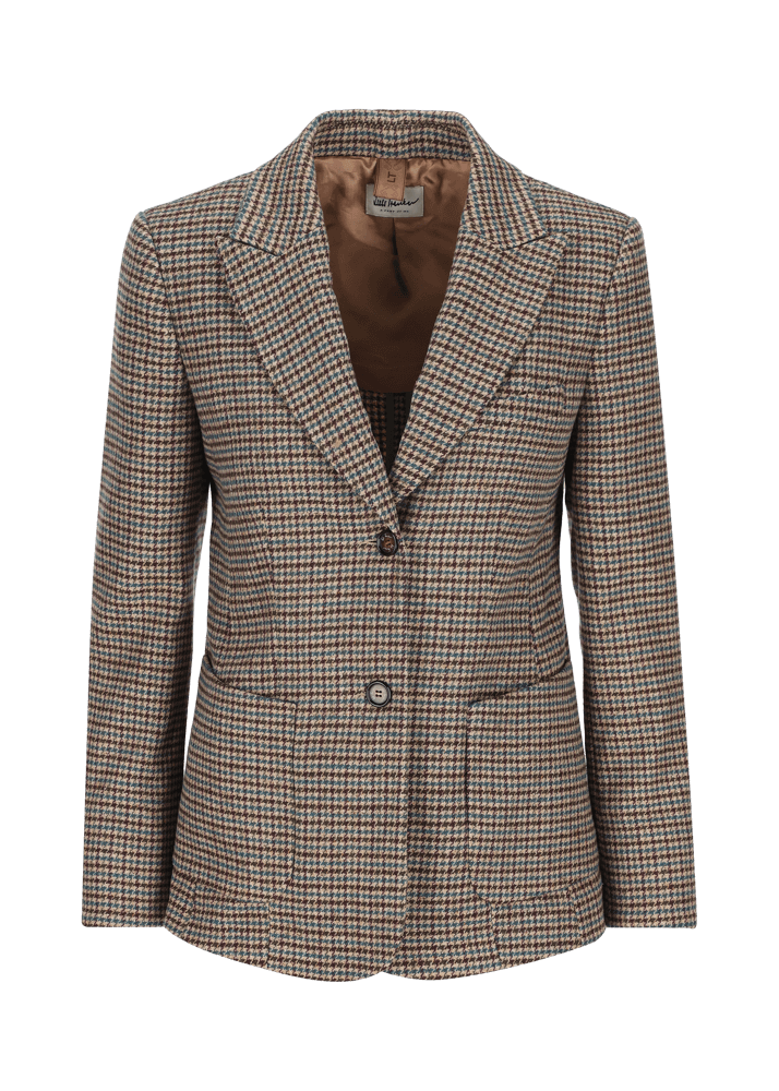 Luis Trenker Blazer Con Motivo Pied-de-poule Lurania