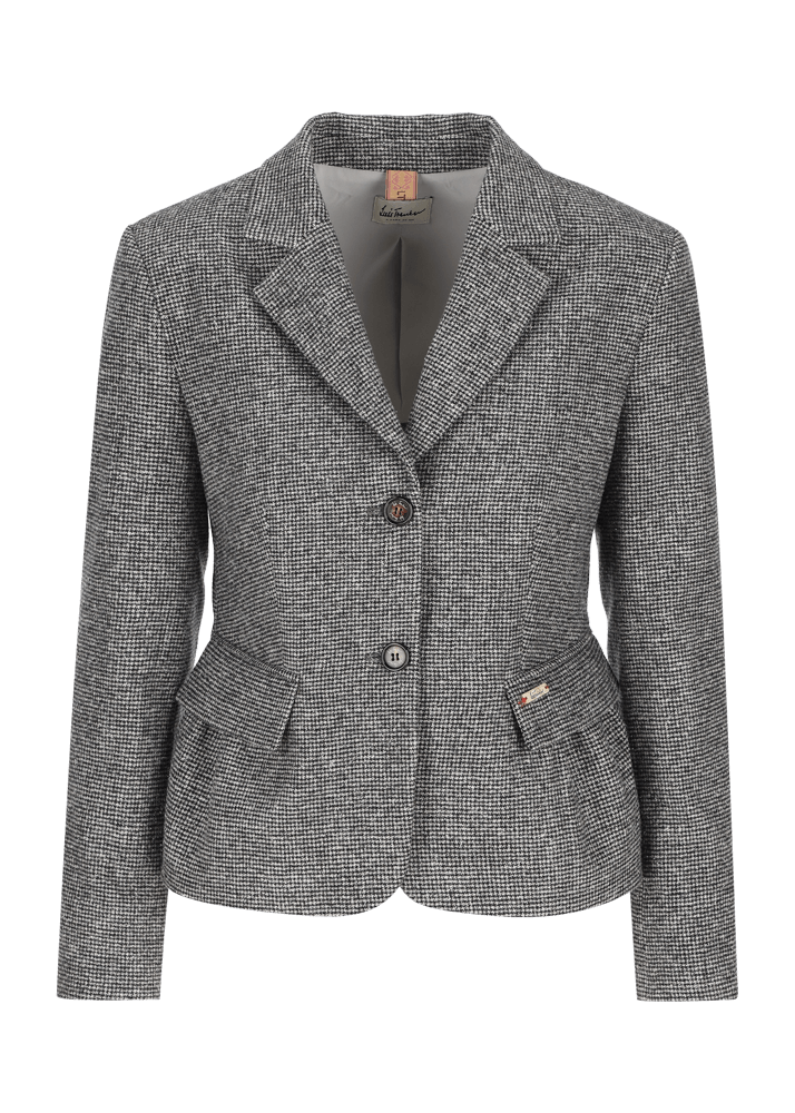 Luis Trenker Blazer con motivo pied-de-poule Lusonia