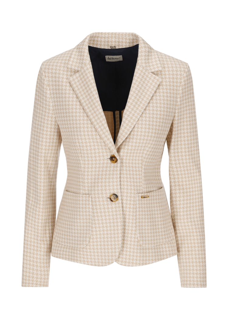 Luis Trenker Blazer con motivo pied-de-poule modello Lurabea