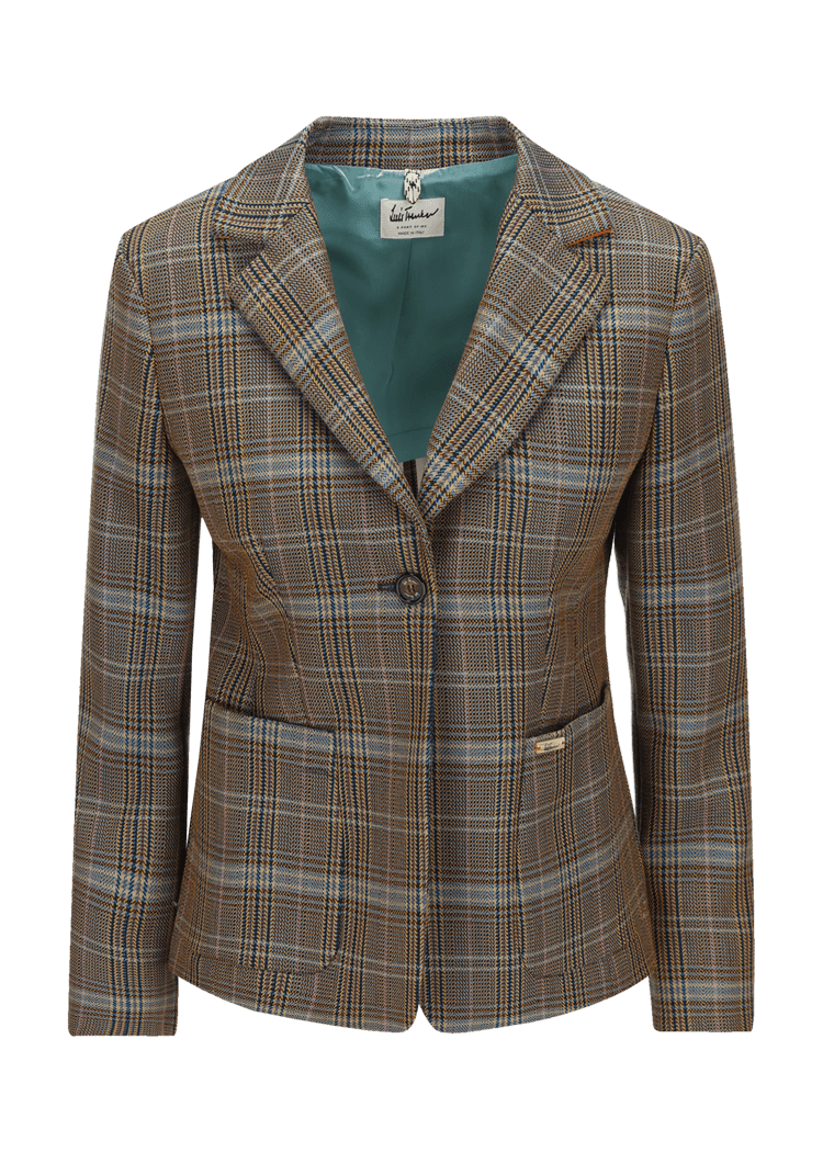 Luis Trenker Blazer Con Motivo Pied-de-poule Modello Luramea