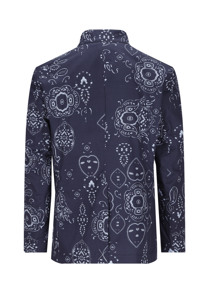 Luis Trenker Blazer Con Stampa Bandana Modello Lusandretto