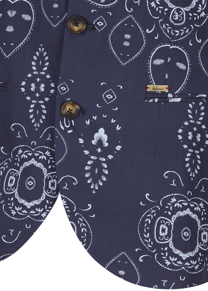 Luis Trenker Blazer Con Stampa Bandana Modello Lusandretto