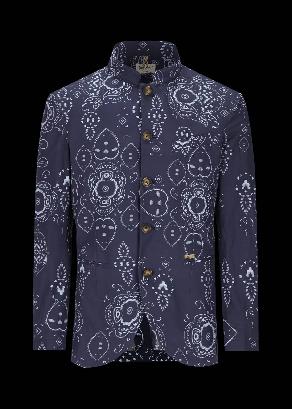 Luis Trenker Blazer con stampa bandana modello Lusandretto